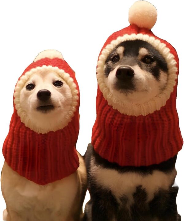 Hotumn Funny Winter Dog Beanie Cap with Pompon